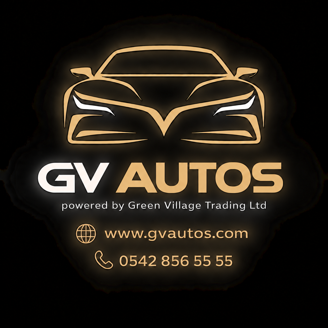 GV AUTOS — powered by Green Village Trading Ltd. www.gvautos.com · 0542 856 55 55